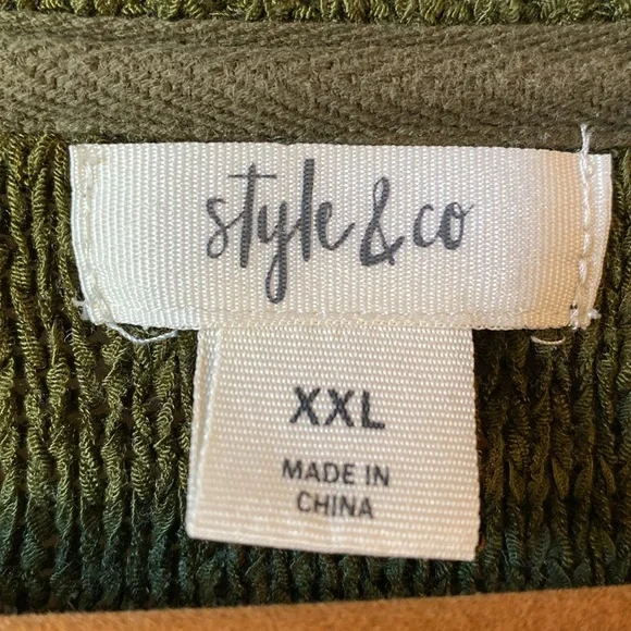 Style & co sweater, Women’s XXL, Olive green - Picture 2 of 8